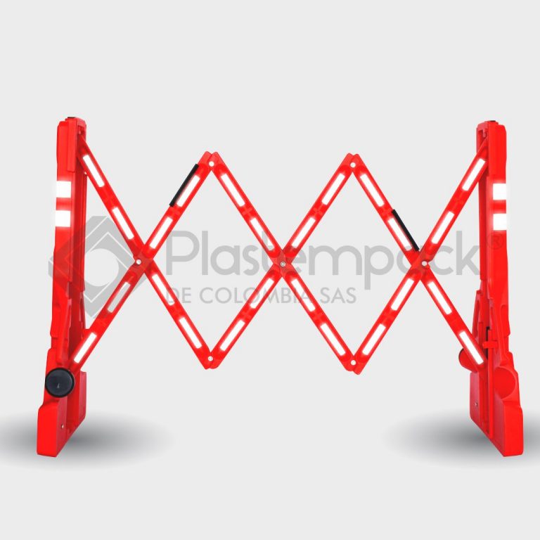 Valla Plástica Extensible Roja