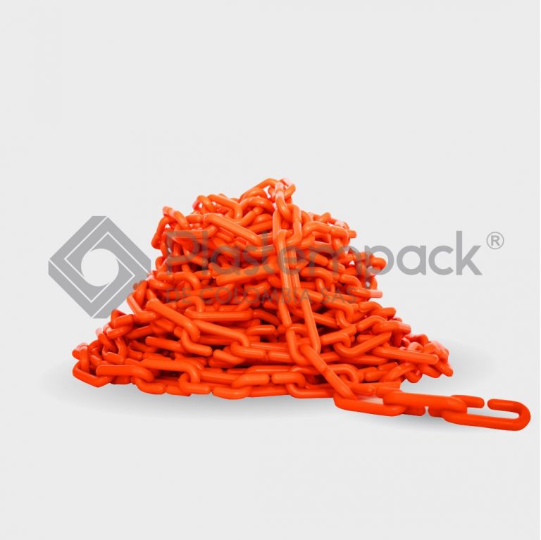Cadena Plástica Naranja 5/16 x20 Metros
