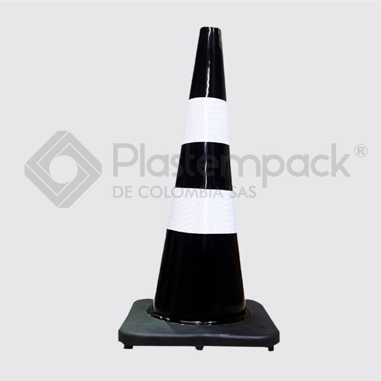 Cono Negro 70 CM Base Negra