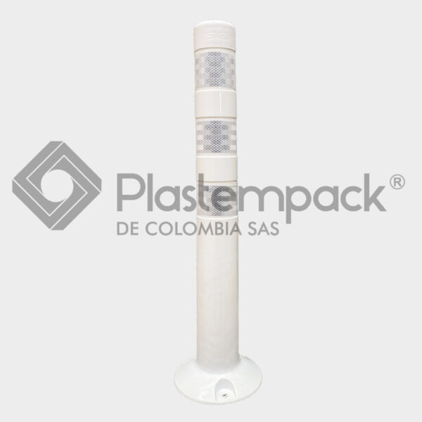Hito Delineador Poste Flexible Blanco