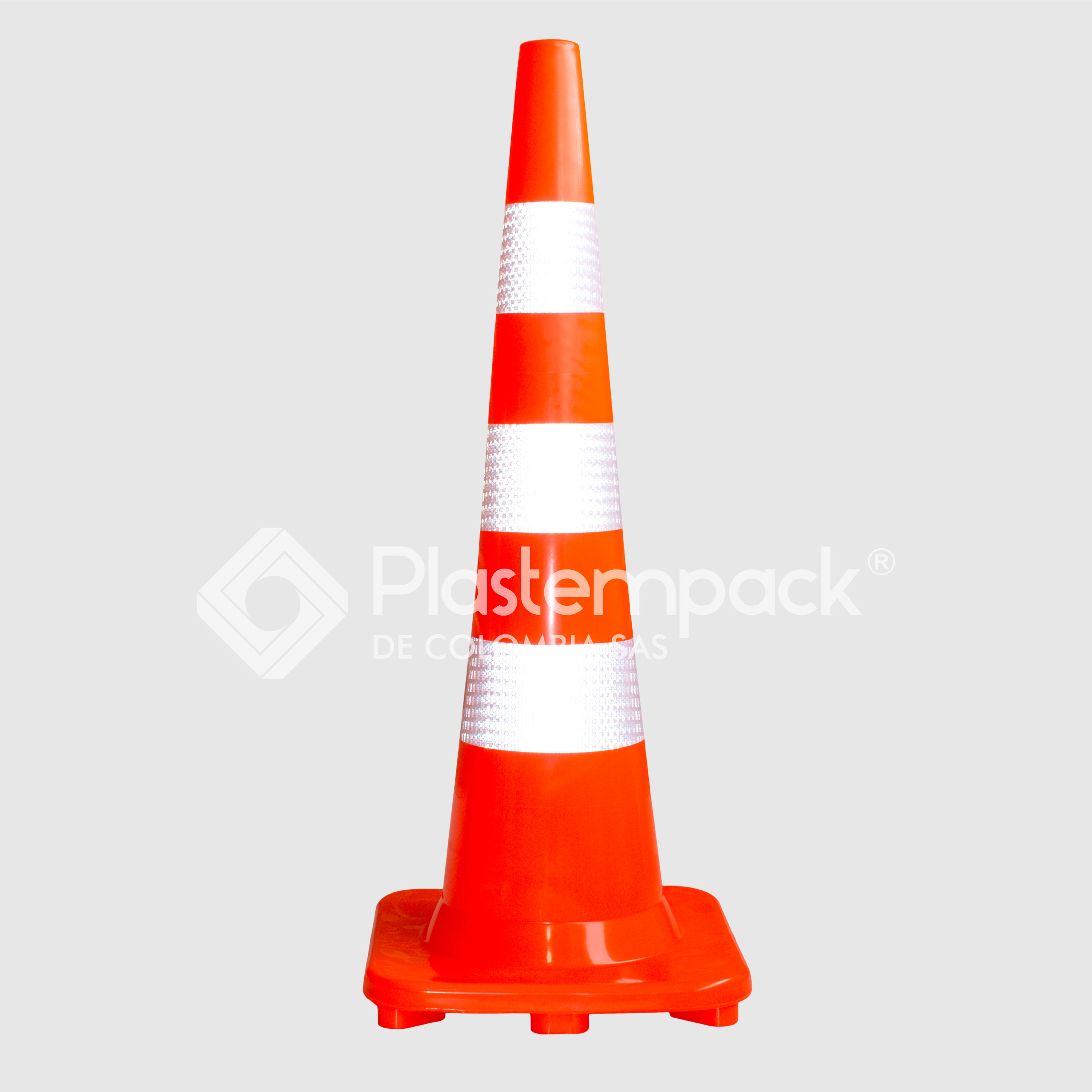 cono vial body base naranja de 90 cm
