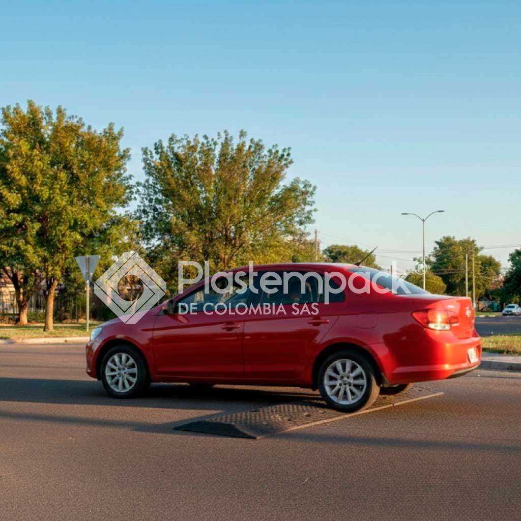 resalto negro en pvc